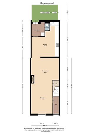 Floorplan - Tiendweg 160, 4142 EN Leerdam